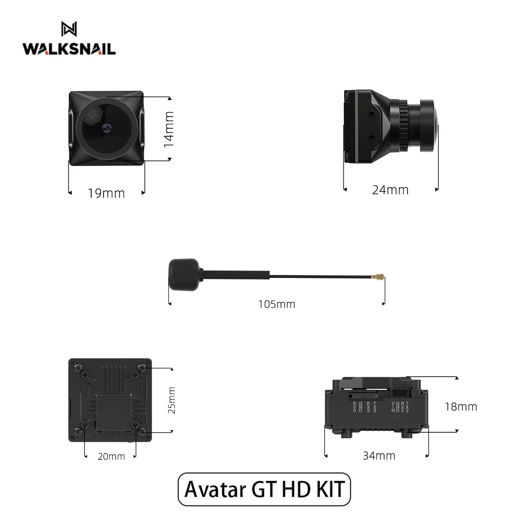Walksnail 아바타 GT HD 키트 2W VTX  - Drone Kit Fpv 리뷰 및 가격